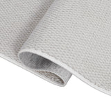 Ember Textured Solid Plain Non-slip Machine-washable Area Rug