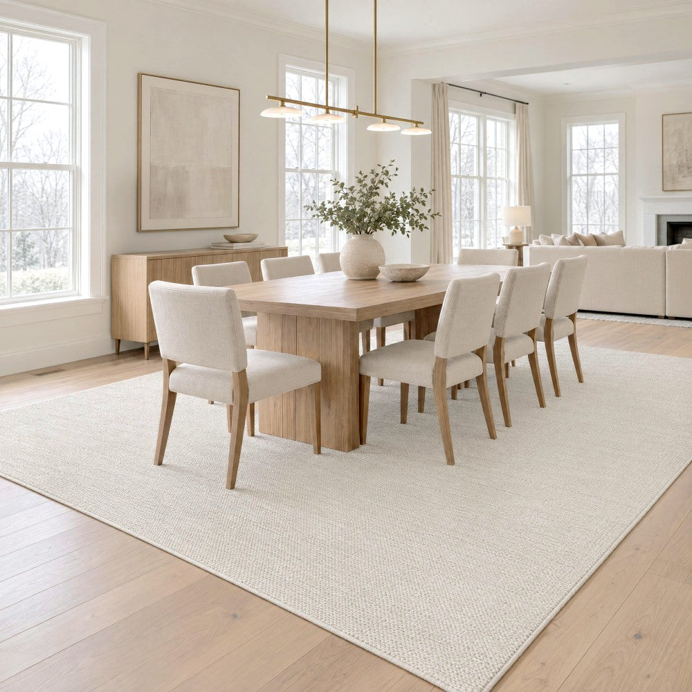 Ember Textured Solid Plain Non-slip Machine-washable Area Rug