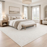 Ember Textured Solid Plain Non-slip Machine-washable Area Rug
