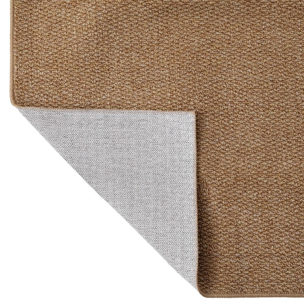 Ember Textured Solid Plain Non-slip Machine-washable Area Rug