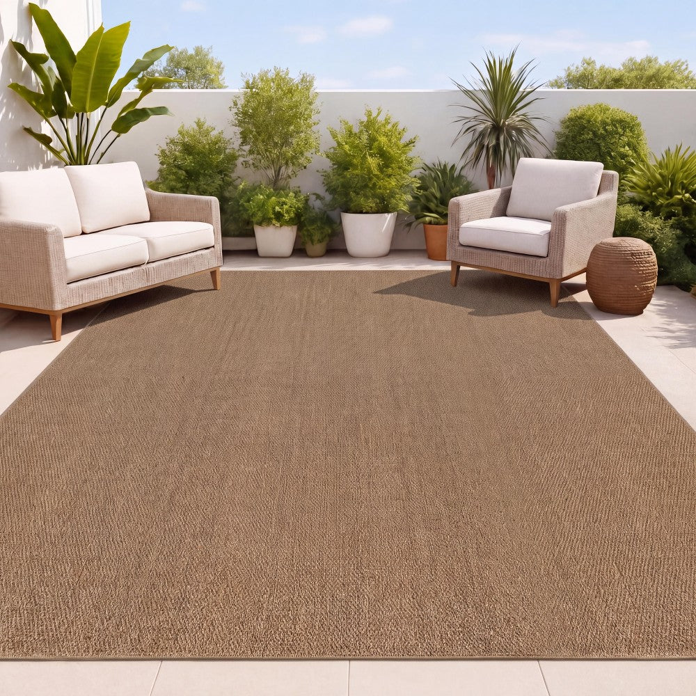 Ember Textured Solid Plain Non-slip Machine-washable Area Rug