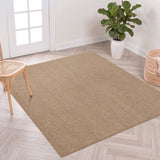 Ember Textured Solid Plain Non-slip Machine-washable Area Rug
