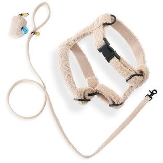Nand Bouclé Adjustable H Harness and Leash Walk Set with Poop Bag Pouch