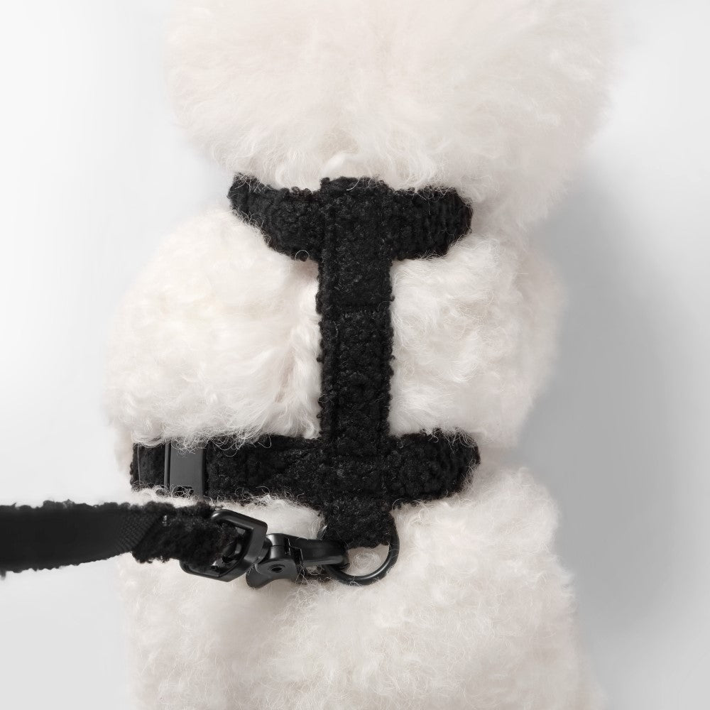 Nand Bouclé Adjustable H Harness and Leash Walk Set with Poop Bag Pouch