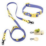 Shri 8FT Adjustable 6-in-1 Waterproof Hands-Free Leash and Collar with LED Flashlight Bag Dispenser and Poop Bag Holder