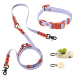 Shri 8FT Adjustable 6-in-1 Waterproof Hands-Free Leash and Collar with LED Flashlight Bag Dispenser and Poop Bag Holder