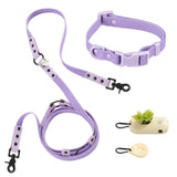 Shri 8FT Adjustable 6-in-1 Waterproof Hands-Free Leash and Collar with LED Flashlight Bag Dispenser and Poop Bag Holder