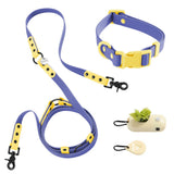Shri 8FT Adjustable 6-in-1 Waterproof Hands-Free Leash and Collar with LED Flashlight Bag Dispenser and Poop Bag Holder