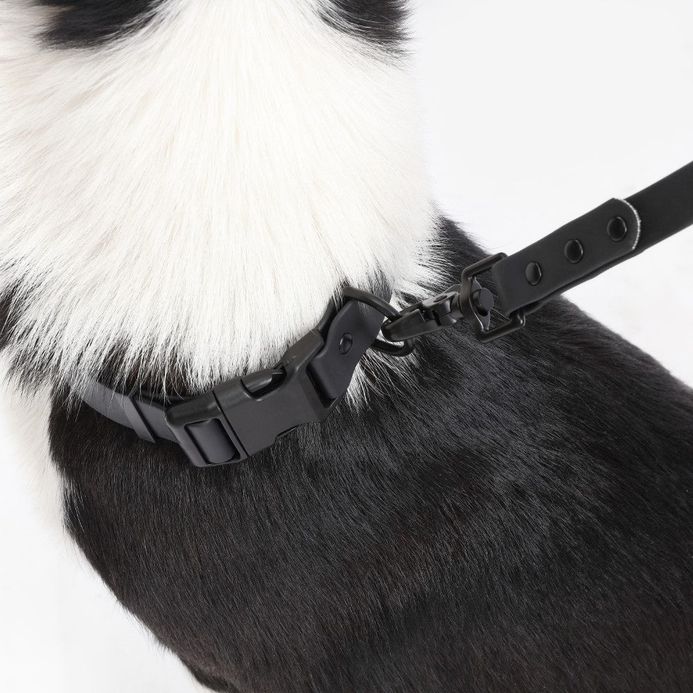 Shri 8FT Adjustable 6-in-1 Waterproof Hands-Free Leash and Collar with LED Flashlight Bag Dispenser and Poop Bag Holder