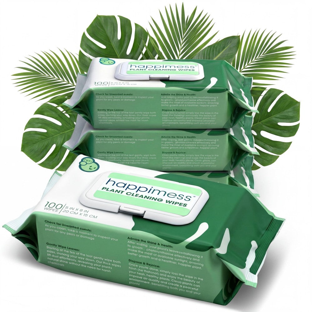 Rowan Oil Infused Plant Cleaning Wipes, Remove Dust Dirt Water Spots and Restore