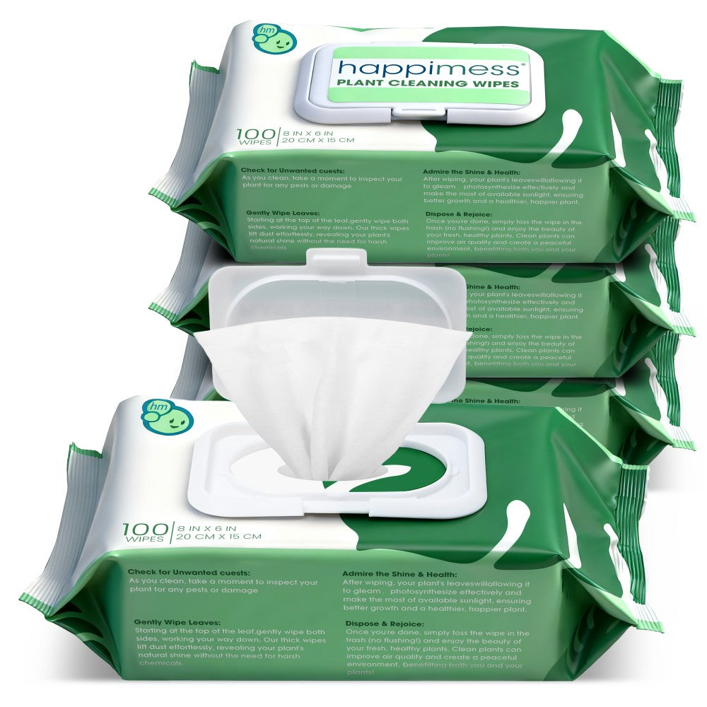 Rowan Oil Infused Plant Cleaning Wipes, Remove Dust Dirt Water Spots and Restore