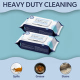 Sequoia All-Purpose Multi Surface Heavy Duty Thick Kitchen Cleaning Wipes, Bleach Free, Extra Strong, Super Moist, Tough on Messes