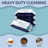 Sequoia All-Purpose Multi Surface Heavy Duty Thick Kitchen Cleaning Wipes, Bleach Free, Extra Strong, Super Moist, Tough on Messes