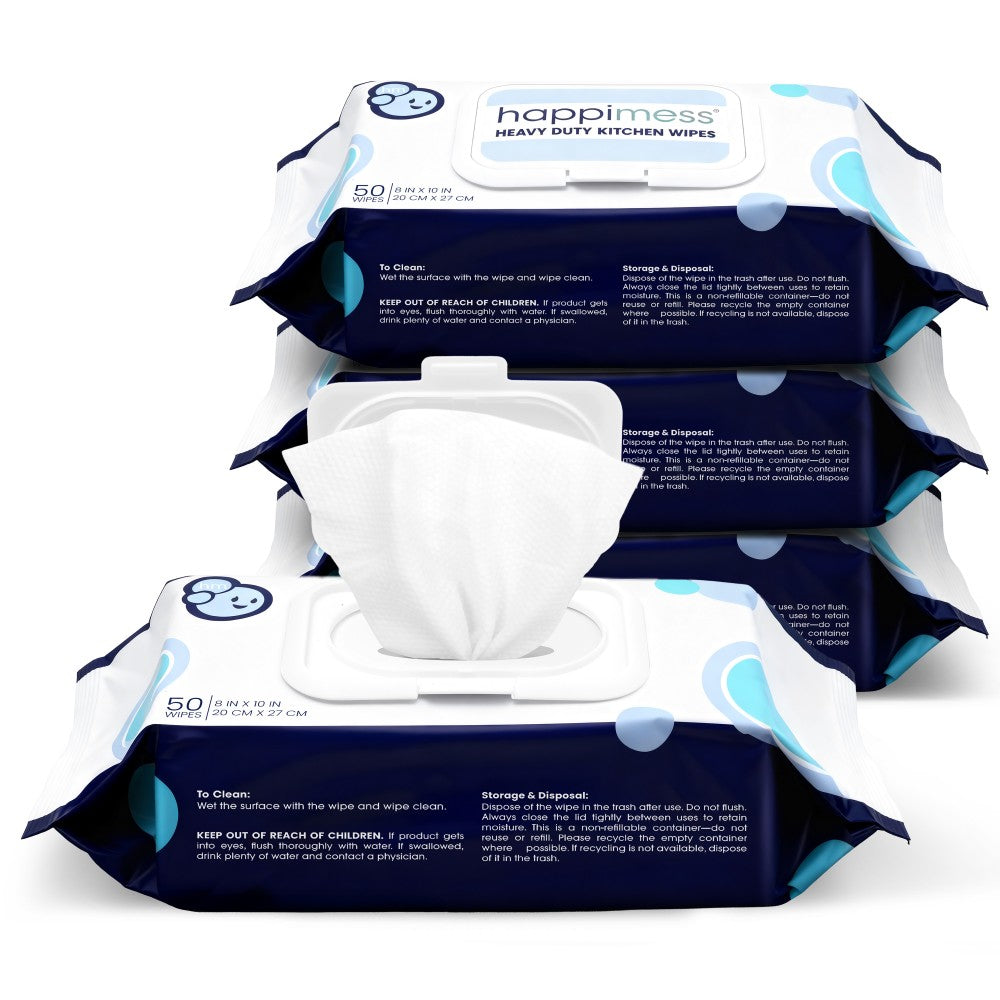 Sequoia All-Purpose Multi Surface Heavy Duty Thick Kitchen Cleaning Wipes, Bleach Free, Extra Strong, Super Moist, Tough on Messes