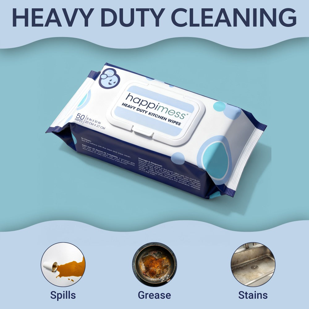 Sequoia All-Purpose Multi Surface Heavy Duty Thick Kitchen Cleaning Wipes, Bleach Free, Extra Strong, Super Moist, Tough on Messes