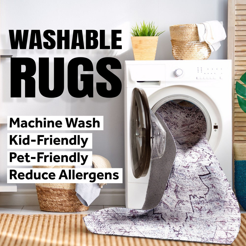 Alexander Classic Solid Low-Pile Machine-Washable Area Rug