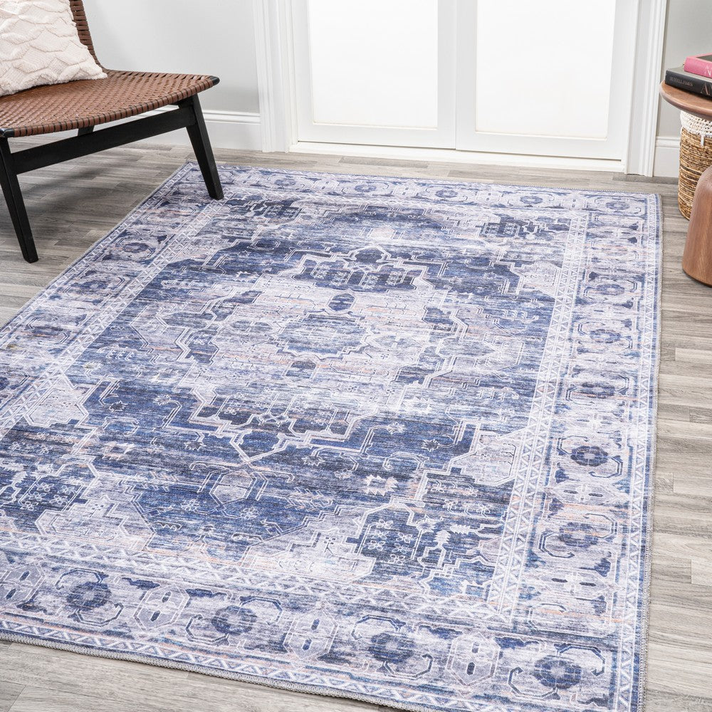 Tomlin Ornate Medallion Washable Area Rug