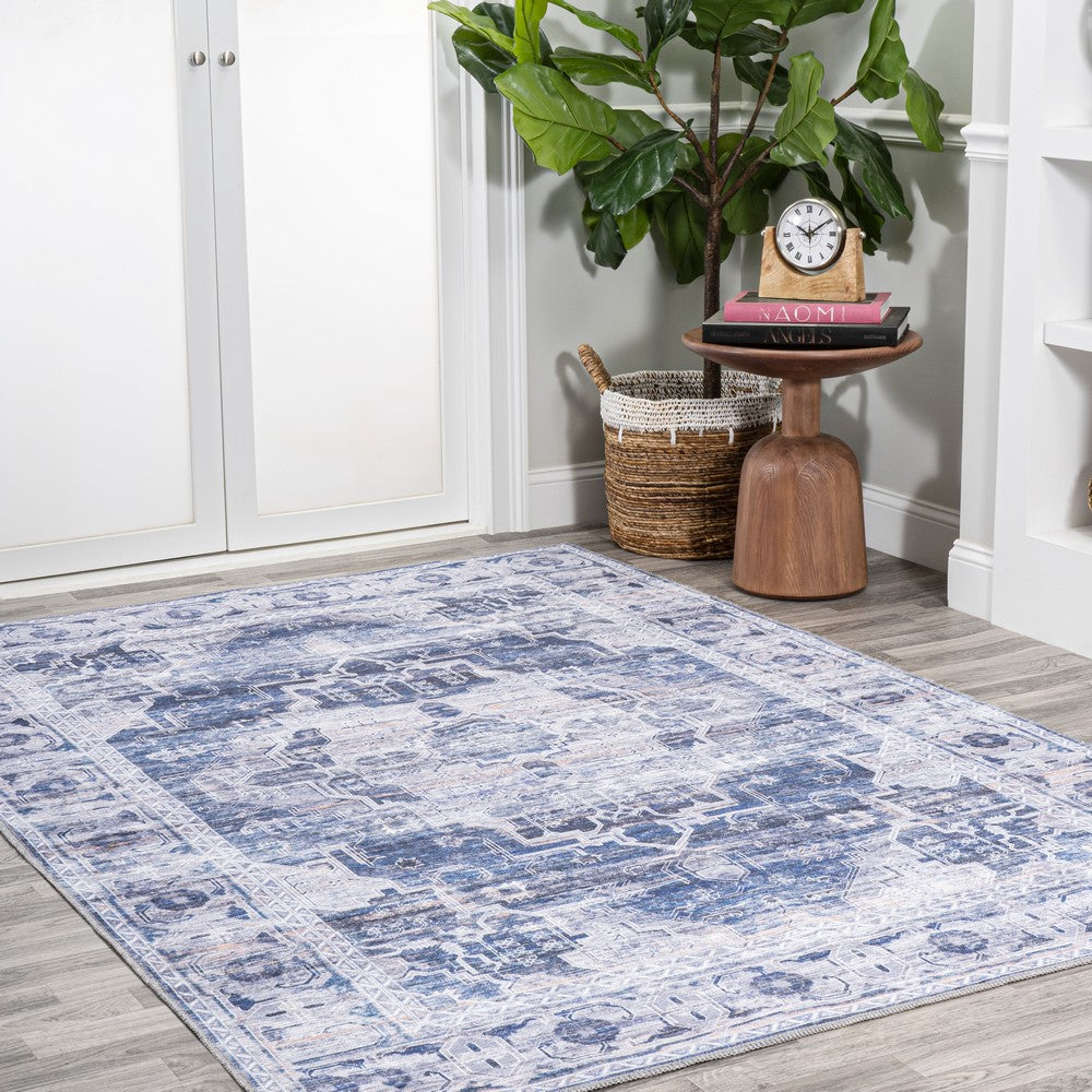 Tomlin Ornate Medallion Washable Area Rug