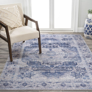 Tomlin Ornate Medallion Washable Area Rug