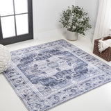 Tomlin Ornate Medallion Washable Area Rug