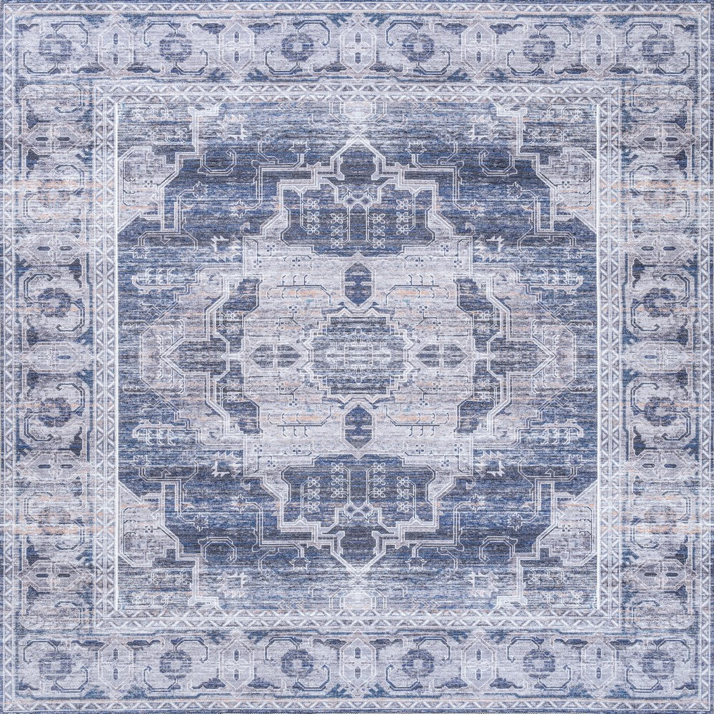 Tomlin Ornate Medallion Washable Area Rug