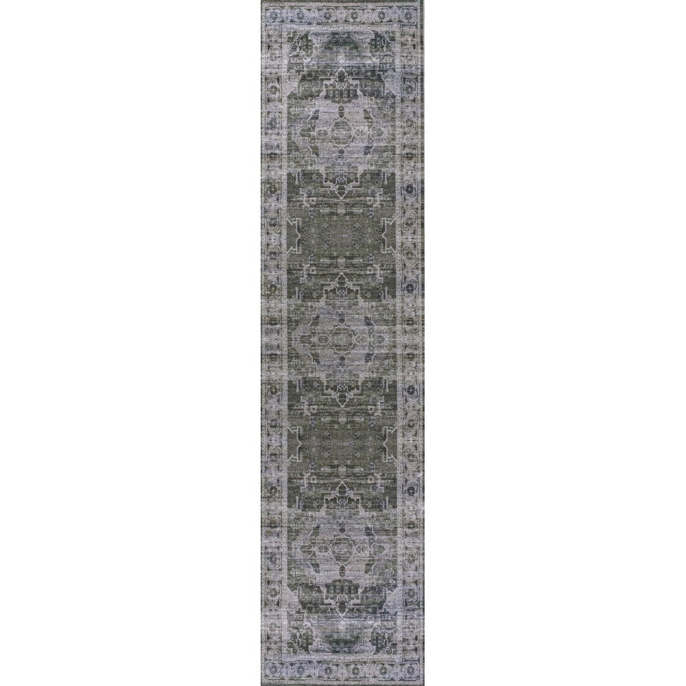 Tomlin Ornate Medallion Washable Area Rug