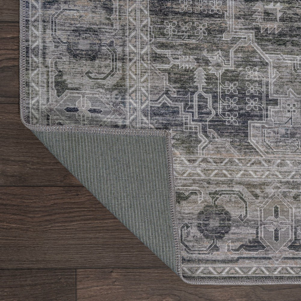 Tomlin Ornate Medallion Washable Area Rug