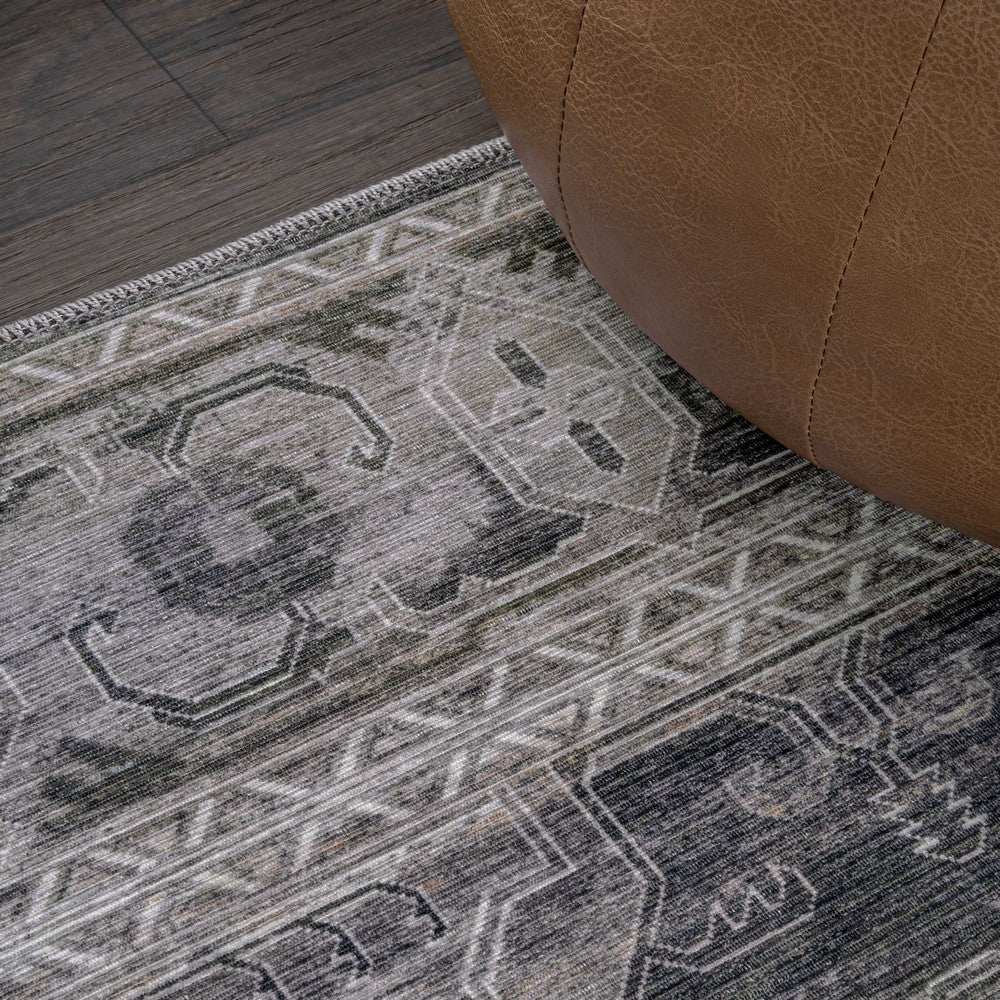 Tomlin Ornate Medallion Washable Area Rug