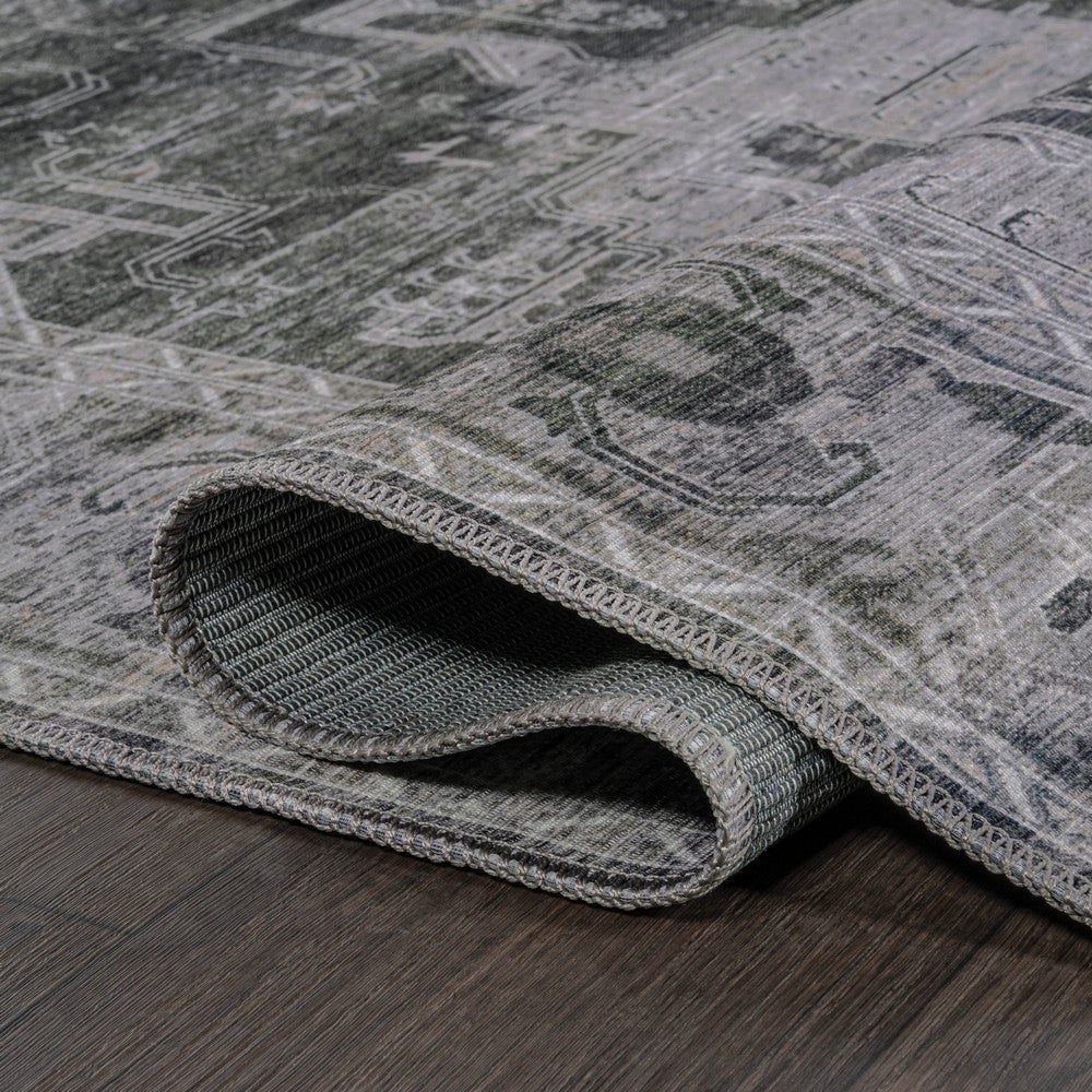 Tomlin Ornate Medallion Washable Area Rug