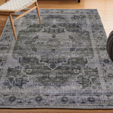 Tomlin Ornate Medallion Washable Area Rug