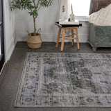 Tomlin Ornate Medallion Washable Area Rug