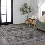 Tomlin Ornate Medallion Washable Area Rug