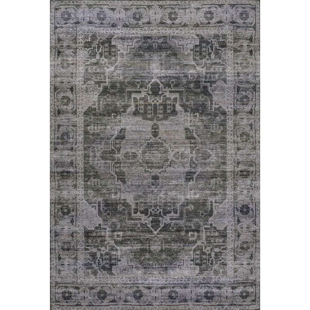 Tomlin Ornate Medallion Washable Area Rug