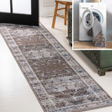 Tomlin Ornate Medallion Washable Area Rug