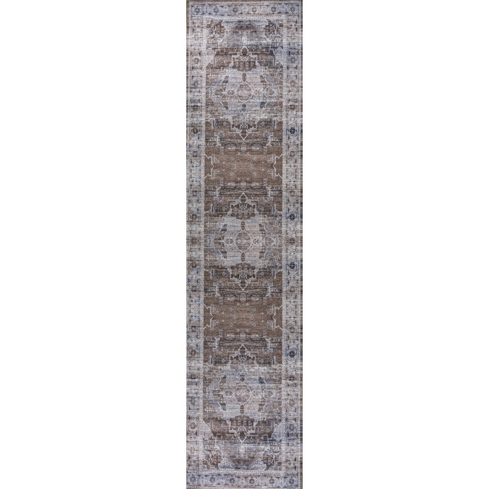 Tomlin Ornate Medallion Washable Area Rug