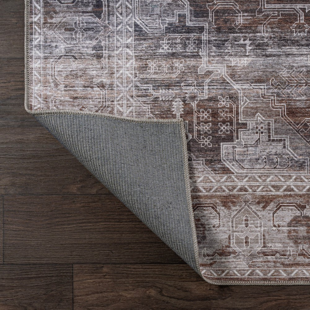 Tomlin Ornate Medallion Washable Area Rug