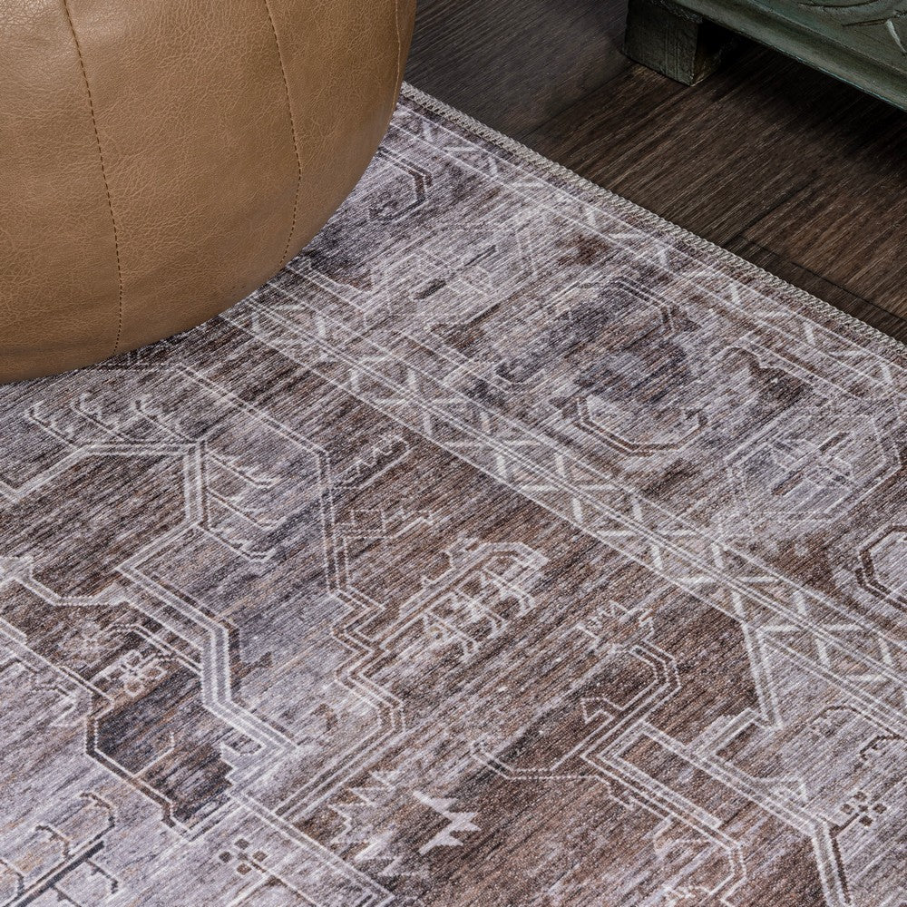 Tomlin Ornate Medallion Washable Area Rug