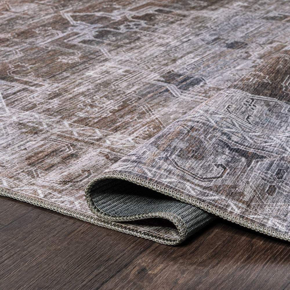 Tomlin Ornate Medallion Washable Area Rug