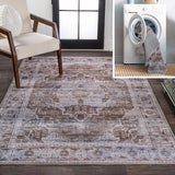 Tomlin Ornate Medallion Washable Area Rug