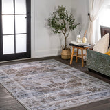Tomlin Ornate Medallion Washable Area Rug