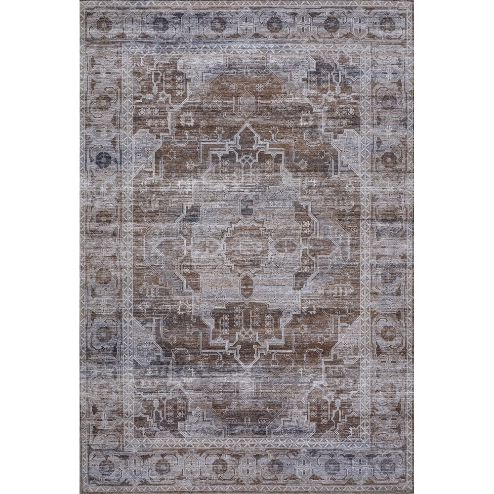 Tomlin Ornate Medallion Washable Area Rug