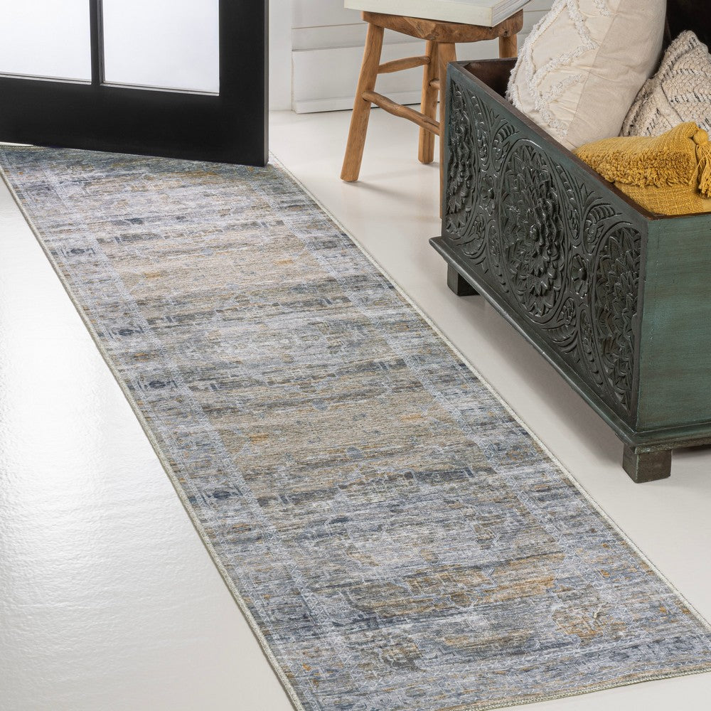 Tomlin Ornate Medallion Washable Area Rug