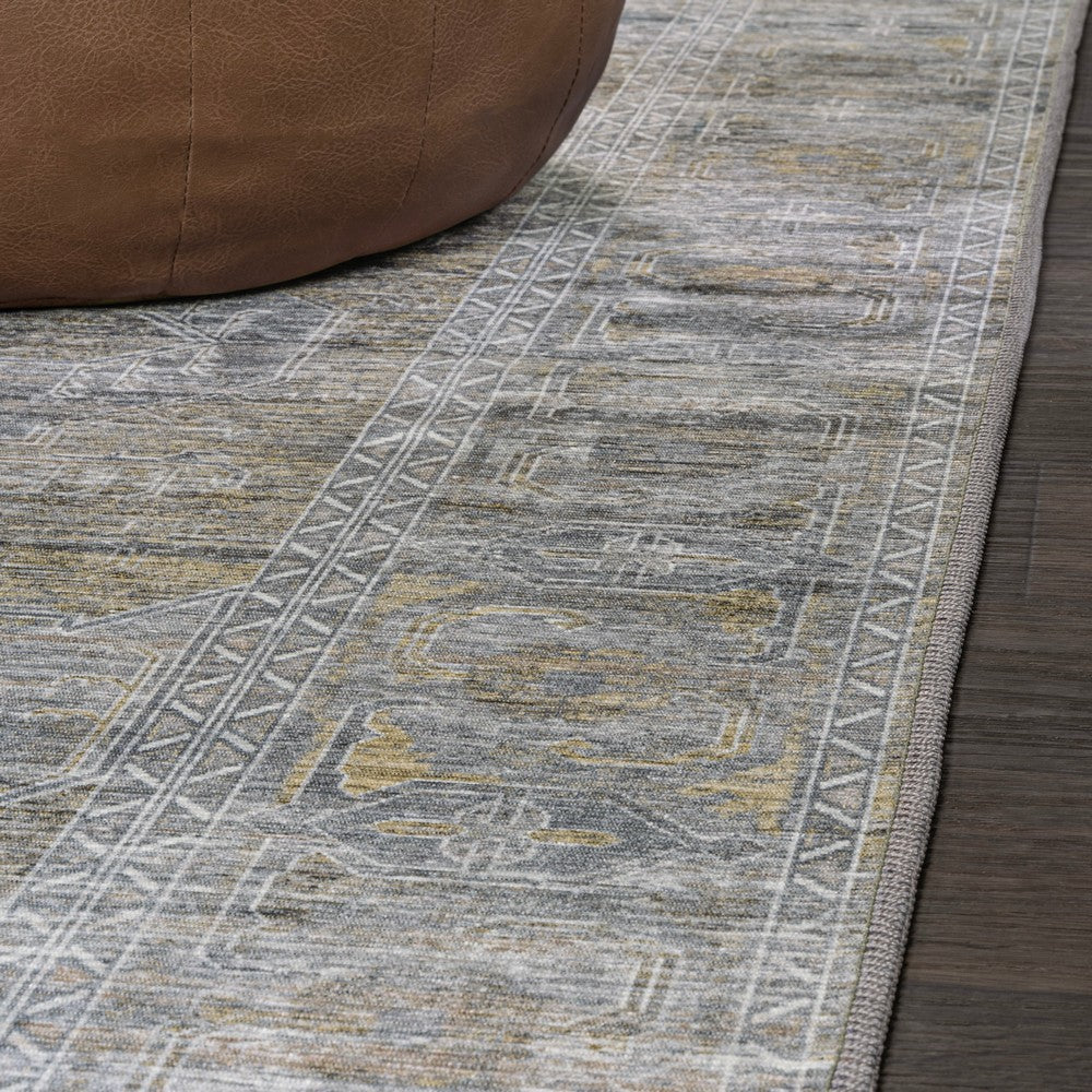 Tomlin Ornate Medallion Washable Area Rug