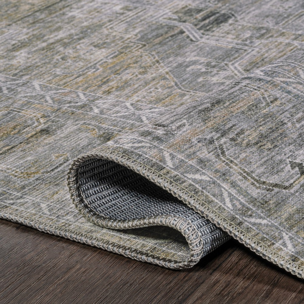 Tomlin Ornate Medallion Washable Area Rug