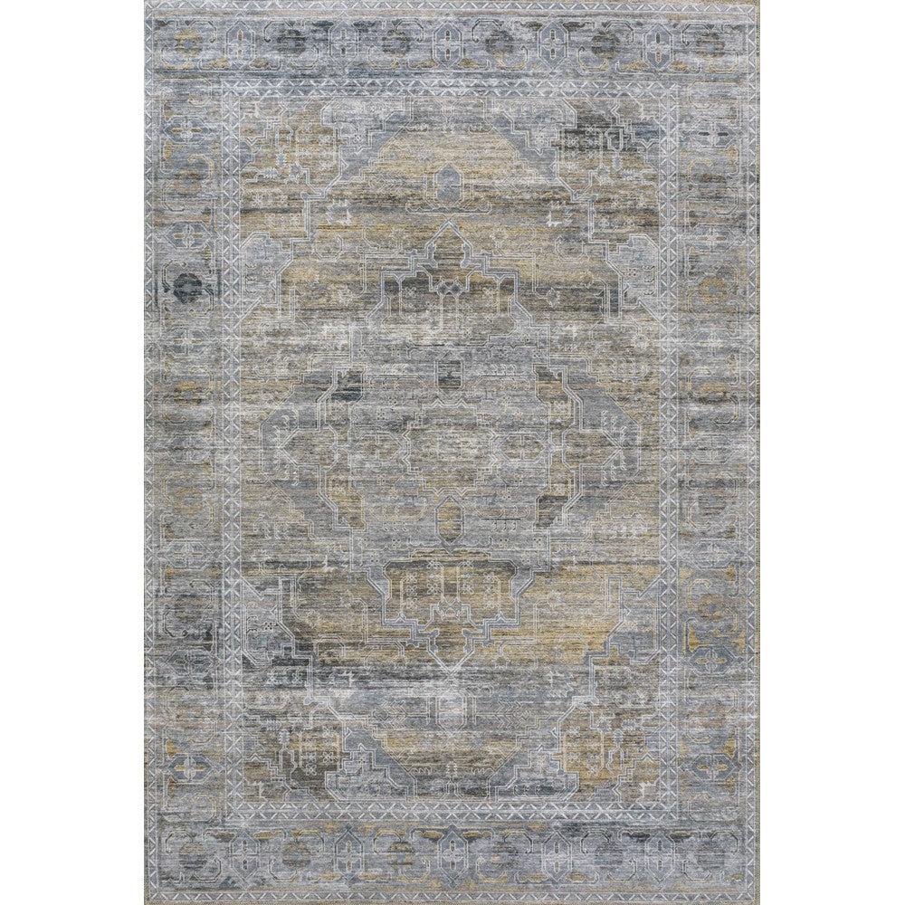 Tomlin Ornate Medallion Washable Area Rug