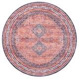 Herr Geometric Medallion Washable Area Rug