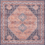 Herr Geometric Medallion Washable Area Rug