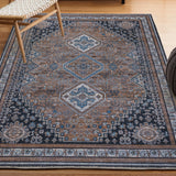 Herr Geometric Medallion Washable Area Rug