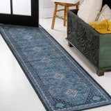 Herr Geometric Medallion Washable Area Rug