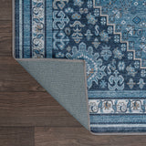 Herr Geometric Medallion Washable Area Rug